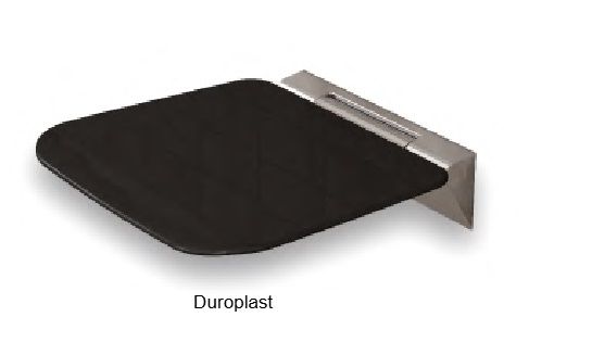 Kabinet Duş Oturağı Duroplast Siyah Duvara Monte