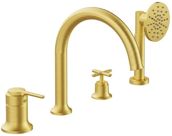 Vitra A4290025 Origin Küvet Bataryası 4 Delikli Fırçalı Altın