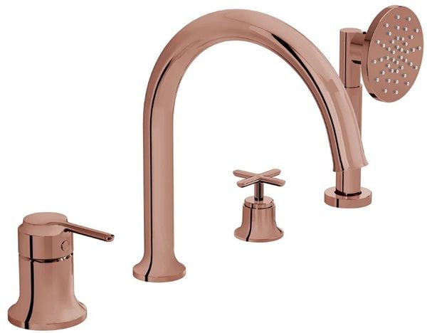 Vitra A4290029 Origin Küvet Bataryası 4 Delikli Parlak Bakır