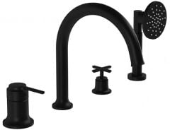 Vitra A4290036 Origin Küvet Bataryası 4 Delikli Mat Siyah