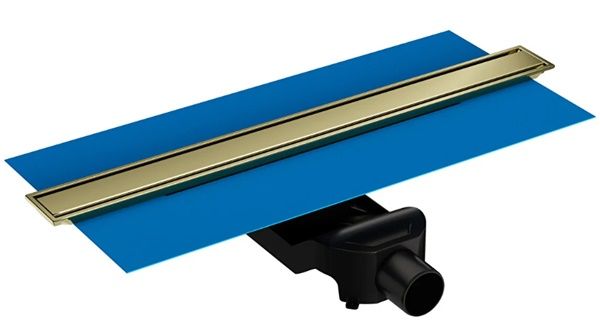 Vitra 59980565000 Eco Flow 80cm Duş Kanalı Yandan Çıkışlı Altın.