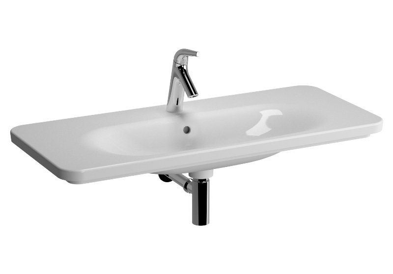 Vitra 5687b003-1072 Nest Trendy Led Işıklı Tezgah Üstü Lavabo 100 Cm Beyaz