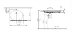 Vitra 5966b003-1595 Nest Trendy Tezgah Üstü Asimetrik Lavabo 80 Cm Beyaz + Armatür Seti