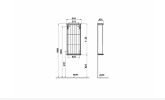 Vitra 62254 Valarte Açık Vitrin 55 Cm Mat Fildişi