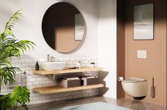 VitrA 7427B003-0016 GeoTezgah Üstü Çanak Lavabo 55 cm Parlak Beyaz