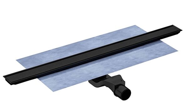 Vitra 59980582000 Eco Flow 60cm Duş Kanalı Yandan Çıkışlı M.Siyah