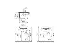 Vitra 5945b003-0029 Sento Etajerli Lavabo 50 Cm Beyaz