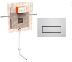 VitrA Helataşı İçin Gömme Rezervuar+ Buton Parlak krom 800-2029