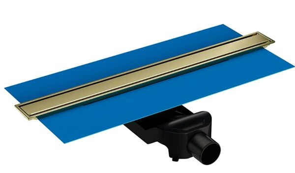 Vitra 59980559000 Eco Flow 40cm Duş Kanalı Yandan Çıkışlı P.Altın