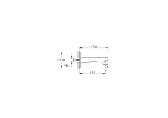 Artema Root Square A43116 Çıkış Ucu, Krom