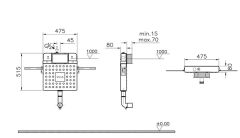 Vitra 768-1740-01 Yerden Tek Klozetler ve Çocuk Klozetler İçin Gömme Rezervuar