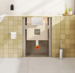 Vitra 768-1740-01 Yerden Tek Klozetler ve Çocuk Klozetler İçin Gömme Rezervuar