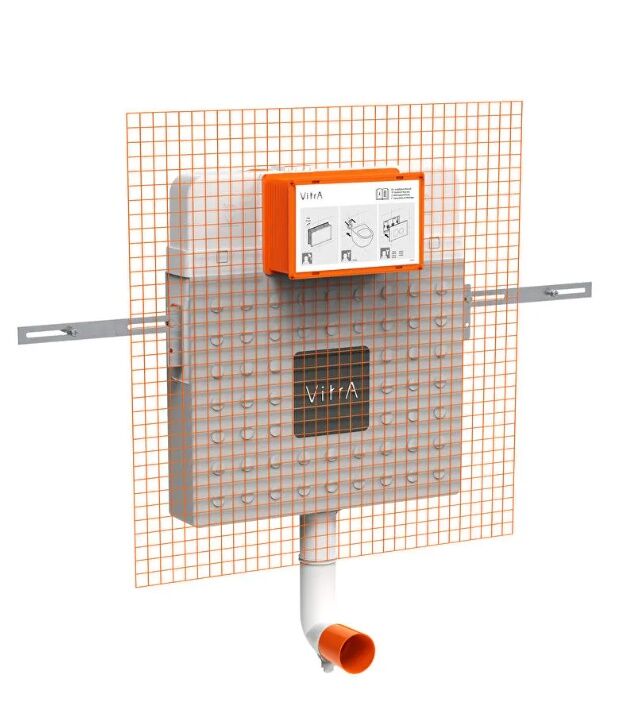 Vitra 768-1740-01 Yerden Tek Klozetler ve Çocuk Klozetler İçin Gömme Rezervuar