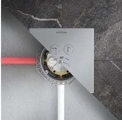 Artema AquaControl A49294 Ankastre Termostatik Duş Seti Krom