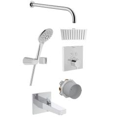 Artema AquaControl A49294 Ankastre Termostatik Duş Seti Krom