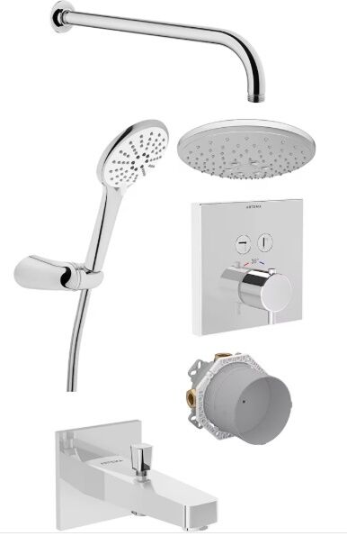 Artema AquaControl A49294 Ankastre Termostatik Duş Seti Krom