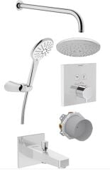 Artema AquaControl A49294 Ankastre Termostatik Duş Seti Krom