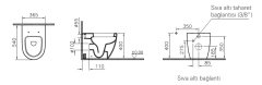 Vitra 5985b003-0090 Sento Dtd Yerden Tek Klozet 54 Cm Beyaz