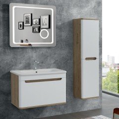 Lineart Wing 81 cm Banyo Dolabı + Ledli Ayna