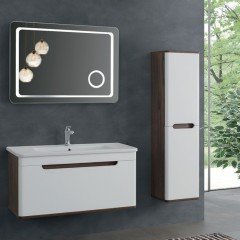 Lineart Wing 101 cm Banyo Dolabı + Ledli Ayna