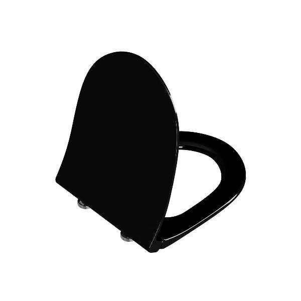 Vitra 120-070-009 Sento Klozet Kapağı Siyah Slim Yavaş Kapanır