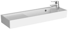Vitra 7407B003-0029 ArchiPlan Dar Lavabo Sağ Armatür Delikli 90 Cm Beyaz