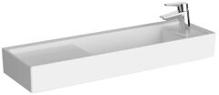 Vitra 7407B003-0294 ArchiPlan Dar Lavabo Sağ Armatür Delikli 90 Cm Beyaz