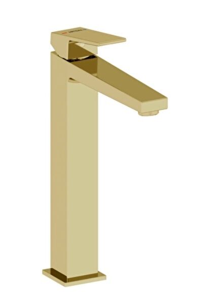 Artema A4372474 Minimax Square Lavabo Bataryası Çanak, Soft Altın