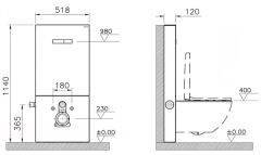 VitrA Vitrus 770-5771-01 Cam Rezervuar 3/6 L Siyah