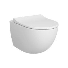Vitra 7748b001-0559 Sento Rim-Ex (Kanalsız) Asma Klozet, 54 Cm, Mat Beyaz