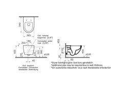 Vitra 7748b070-0559 Sento Rim-Ex (Kanalsız) Asma Klozet, 54 Cm, Parlak Siyah