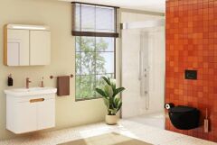 Vitra 7748b070-0559 Sento Rim-Ex (Kanalsız) Asma Klozet, 54 Cm, Parlak Siyah