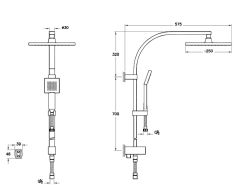 Artema A45611 System Rain Ls30 Duş Kolonu Krom