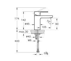 Artema A42532 Fold S Lavabo Bataryası - Krom