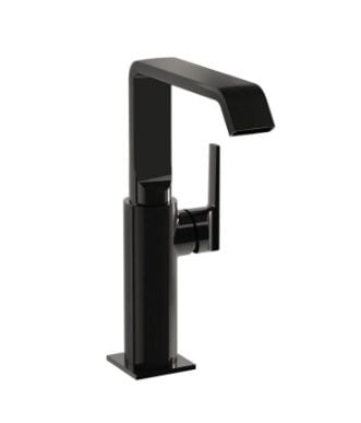 Vitra A4276539 Suit Çanak Lavabo Bataryası Parlak Siyah