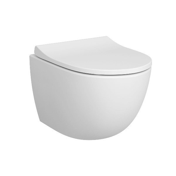 Vitra 7747b003-0559 Sento Rim-Ex (Kanalsız) Asma Klozet, 50 Cm, Parlak Beyaz