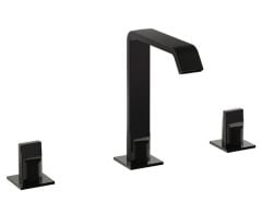 VitrA Suit A4278439 Ankastre Lavabo Bataryası Parlak Siyah 3 Delikli