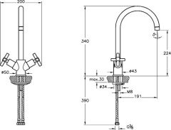 Artema A42045 Juno Eviye Bataryası Krom