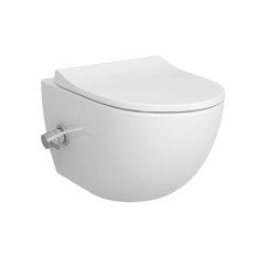 Vitra 4448b003-7211 Sento Asma Klozet, Kanallı, Termostatik Entegre Ara Musluklu, 54 Cm, Parlak Beyaz