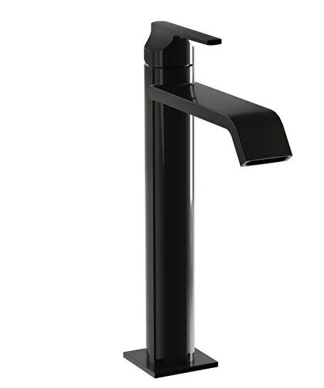 Vitra A4281439 Suit Çanak Lavabo Bataryası Parlak Siyah