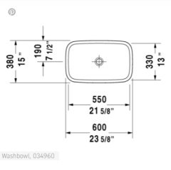Duravit DuraStyle Çanak Lavabo 60 cm