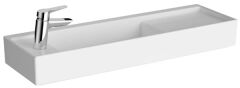 Vitra 7409B003-0052 ArchiPlan Dar Lavabo Sol Armatür Delikli 90 Cm Beyaz