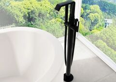 Vitra A4276939 Suit Küvet Bataryası Parlak Siyah