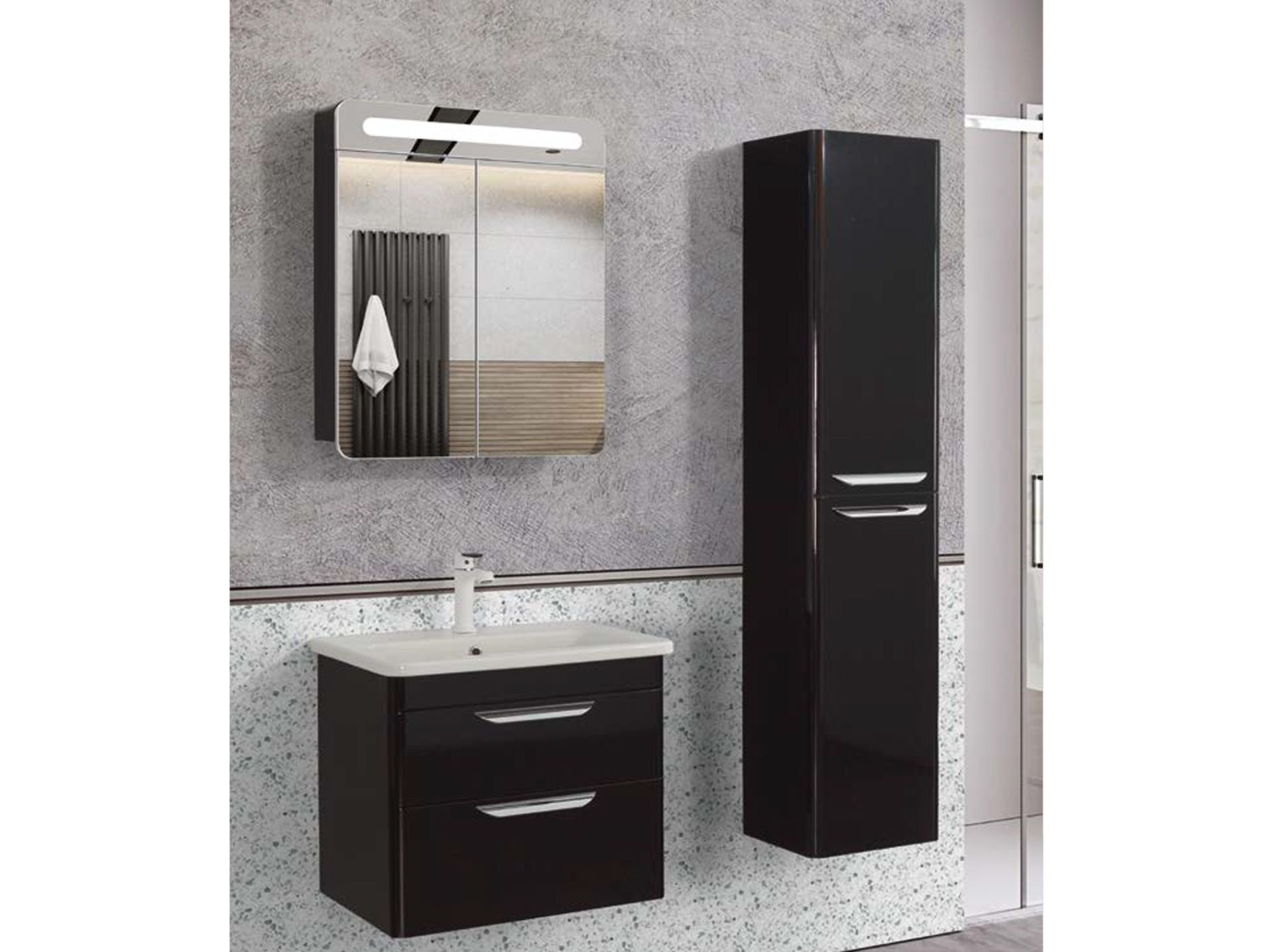 Lineart Efes 60 cm Banyo Dolabı + Ayna Dolaplı