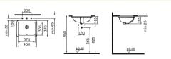 Vitra 5473b003-0618 S20 Tezgah Altı Lavabo 45x37 cm Beyaz