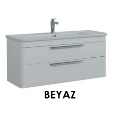 Lineart Efes 121 cm Banyo Dolabı + Ledli Ayna