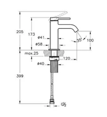 Artema A4353036 Minimax Round Lavabo Bataryası Mat Siyah