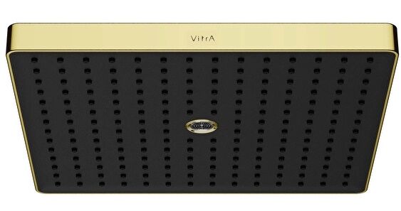 Vitra A4592374 Prime Square Round Duş Başlığı 2F (300mm)Soft Altın