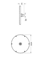 Vitra A4563839 Suit Duş Başlığı Parlak Siyah