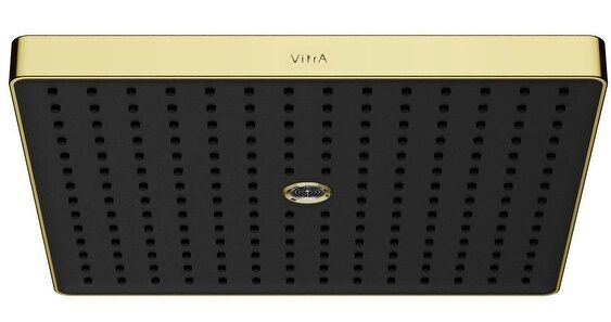 Vitra A4592325 Prime Square Round Duş Başlığı 2F (300mm)Fırçalı Altın